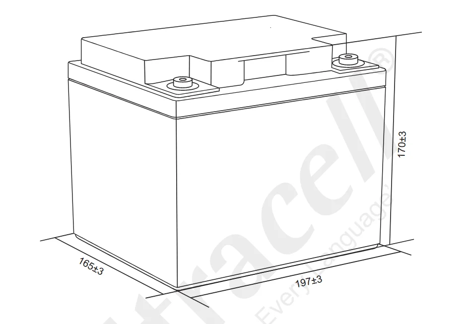 Akumulator AGM ULTRACELL UHR 12V 45Ah