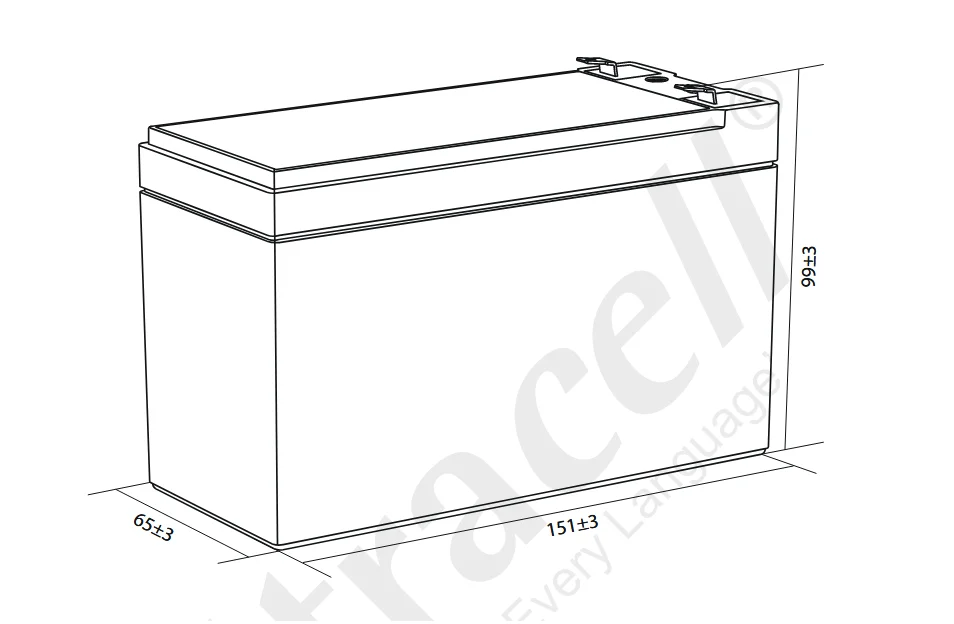 Akumulator AGM ULTRACELL UHR 12V 7Ah