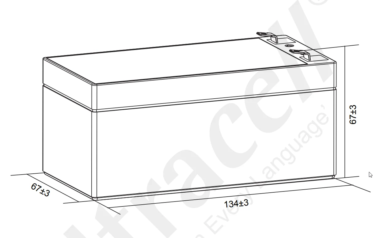Akumulator AGM ULTRACELL UL 12V 3.4Ah