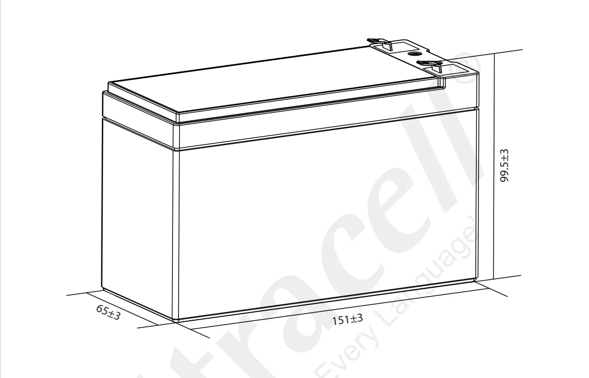 Akumulator AGM ULTRACELL UL 12V 9Ah