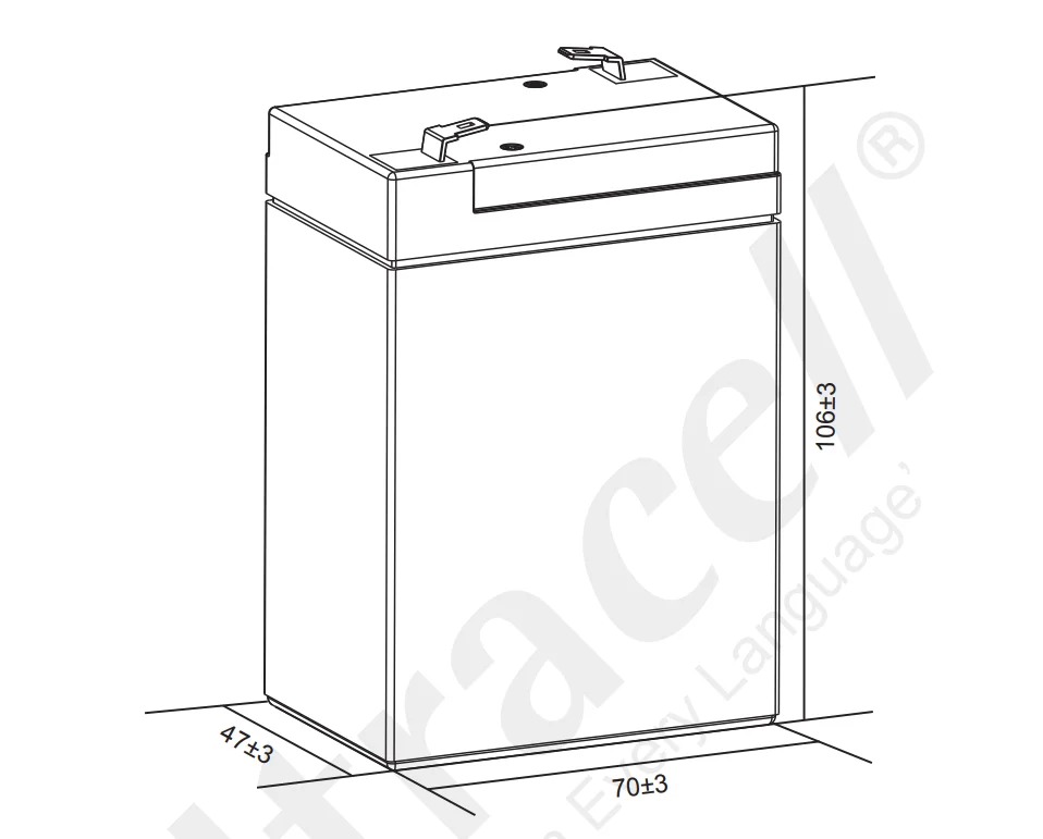 Akumulator AGM ULTRACELL UL 6V 4.5Ah