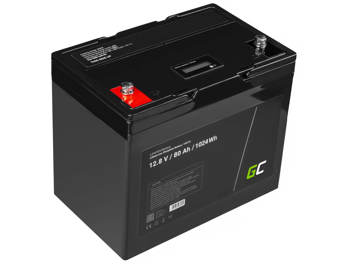 AKUMULATOR LITOWO-ŻELAZOWO-FOSFORANOWY LiFePO4 Green Cell® 12V 80Ah CAV12:
