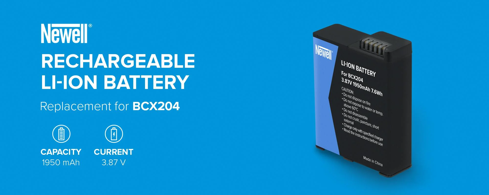 Akumulator Newell zamiennik BCX204 do DJI Osmo Action 3 / 4 / 5 Pro