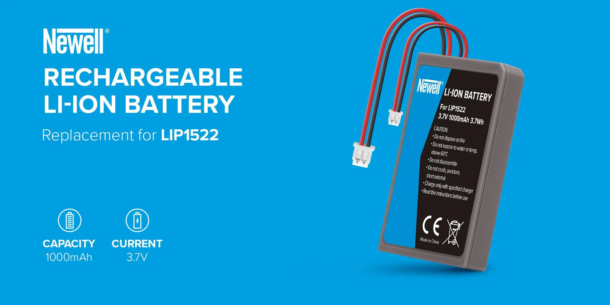 Akumulator Newell zamiennik LIP1522 do kontrolera DualShock 4 (PS4)