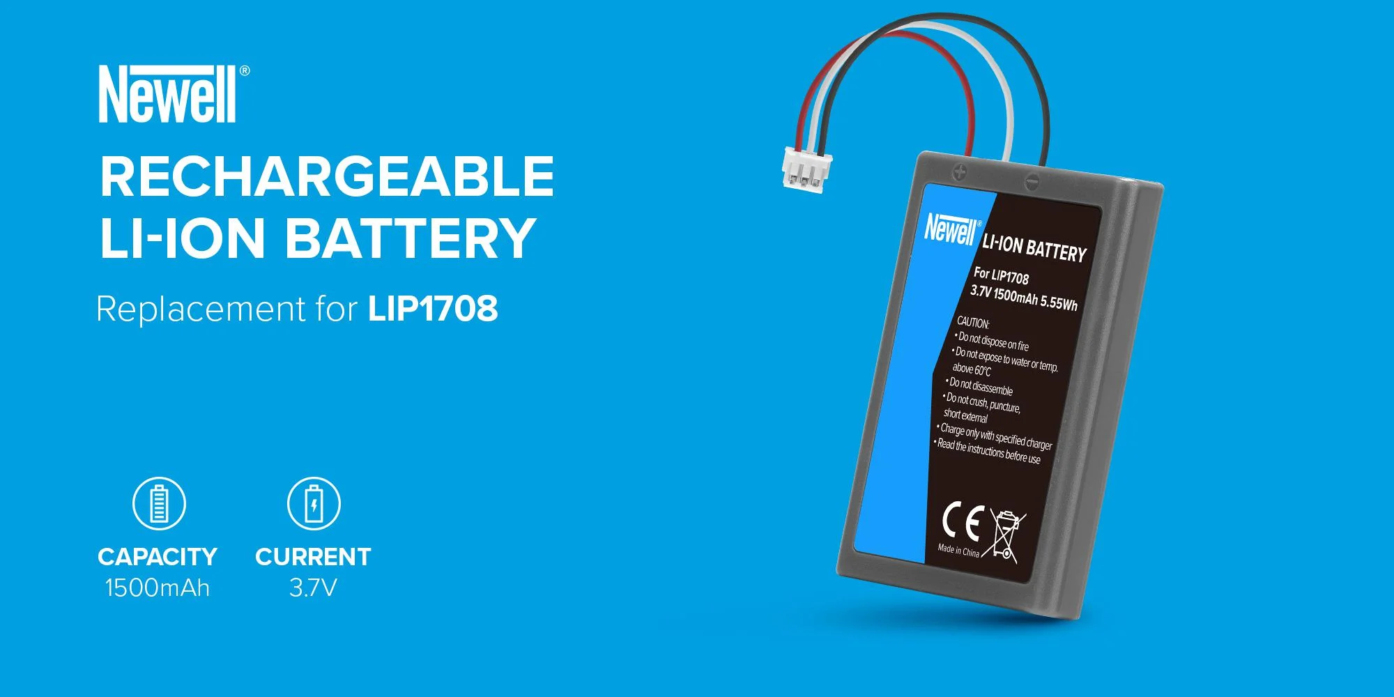 Akumulator Newell zamiennik LIP1708 do kontrolera DualSense (PS5)