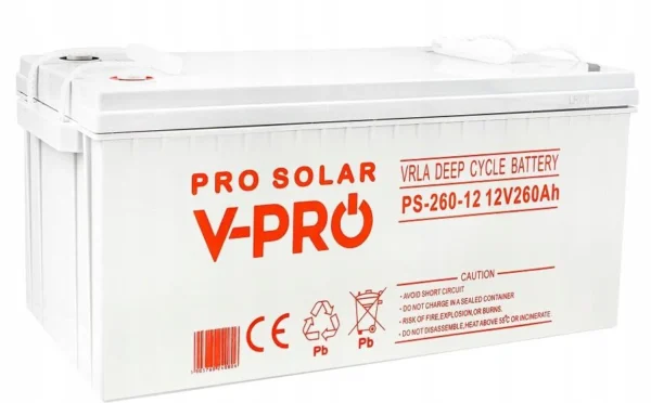 akumulator volt polska deep cycle vpro solar 12v 260ah vrla aa171ae825274c89ba4356f3faf0e6f5