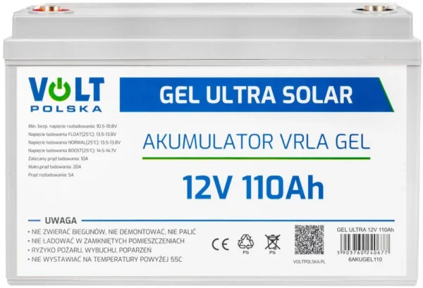 akumulator volt polska gel vpro solar 12v 110ah 2e76eebce2fc4238920c7fb1a5430325