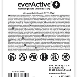 akumulatorek 16340 r cr123 3v everactive 700mah 1 szt z zabe 6e0a88437f0843adba8c76257706fbe5
