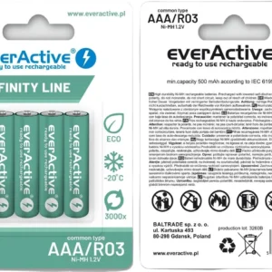 akumulatorki aaa r03 ni mh everactive 550mah infinity line 3 9c7485174b3844c1a34852074d4cd330