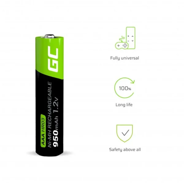 akumulatorki green cell 4x aaa hr03 950mah gr03 48646b08dbf74743ae513f84bb424ea3