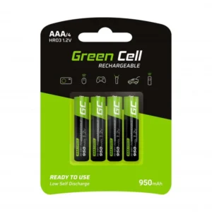 akumulatorki green cell 4x aaa hr03 950mah gr03 63c818ce90264b8aa462e33c2057e752