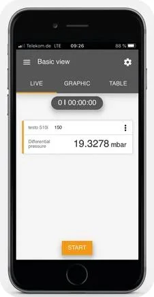 Termoanemometr wiatrakowy Testo 410i SmartSonda - opcjonalne akcesoria i aplikacja mobilna