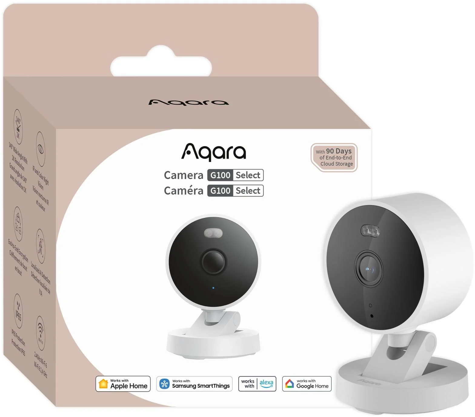 Aqara Camera G100 Select Czarna | Kamera IP | 1296p