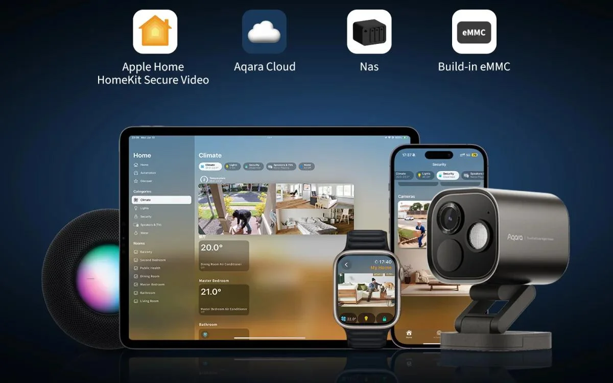 Aqara Camera Hub G5 Pro Wi-Fi Szara | Kamera IP | 1520p, Zigbee, CH-C07D