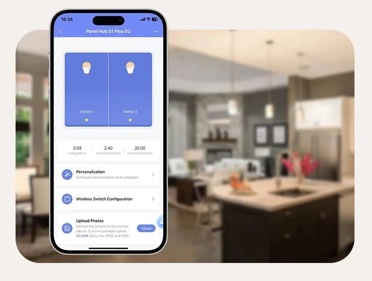 Aqara Panel Hub S1 Plus EU Biały | Panel kontrolny Smart Home | Wi-Fi, Bluetooth, Zigbee