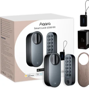 aqara smart lock u200 kit czarny inteligentny zamek do drzwi d998534c5f834c5a87a2658d84b28fd4