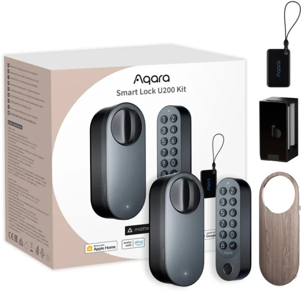 aqara smart lock u200 kit czarny inteligentny zamek do drzwi d998534c5f834c5a87a2658d84b28fd4