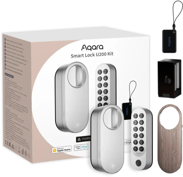 aqara smart lock u200 kit srebrny homekit thread bluetooth 5 6c4834f3917b4c67aa25a0ac91e1bedd