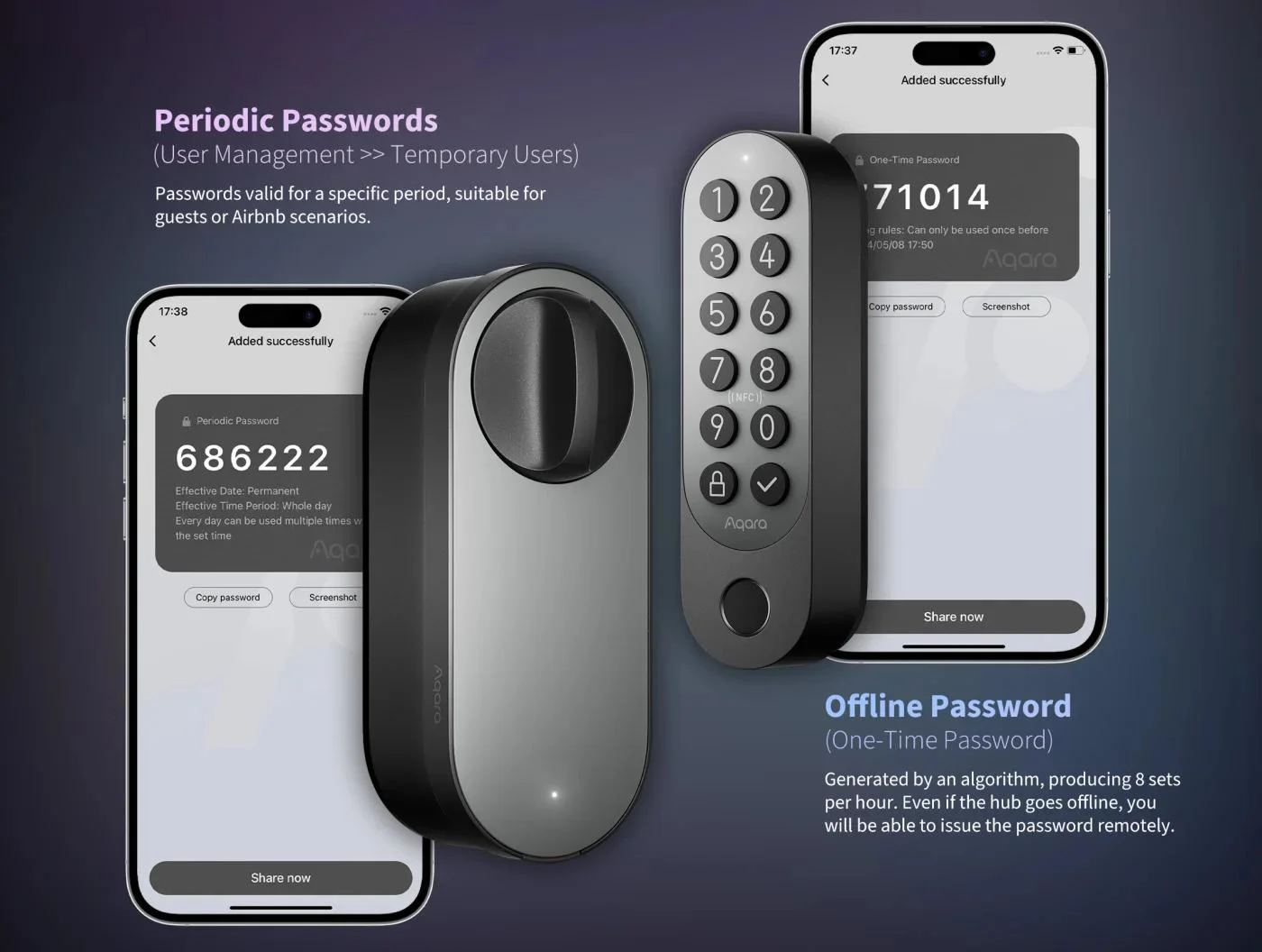 Aqara Smart Lock U200 Kit Srebrny, HomeKit, Thread, Bluetooth 5.1, NFC