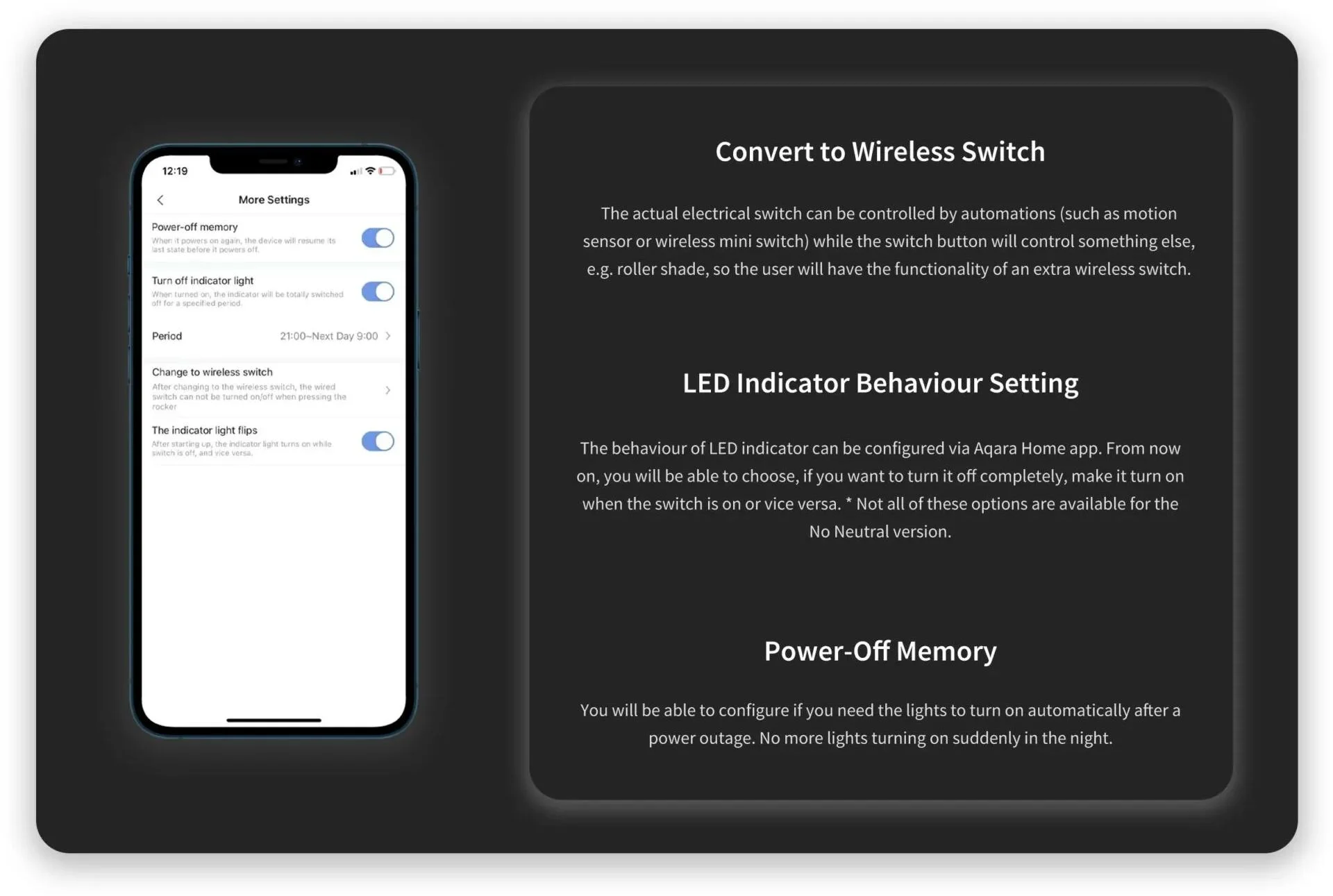 Aqara Smart Wall Switch H1 Szary podwójny bez przewodu neutralnego