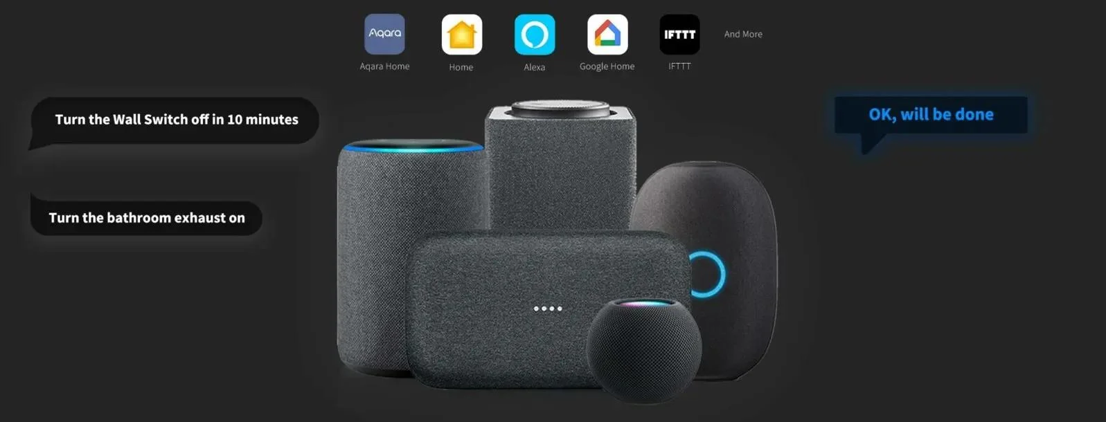 Aqara Smart Wall Switch H1 Szary z przewodem neutralnym