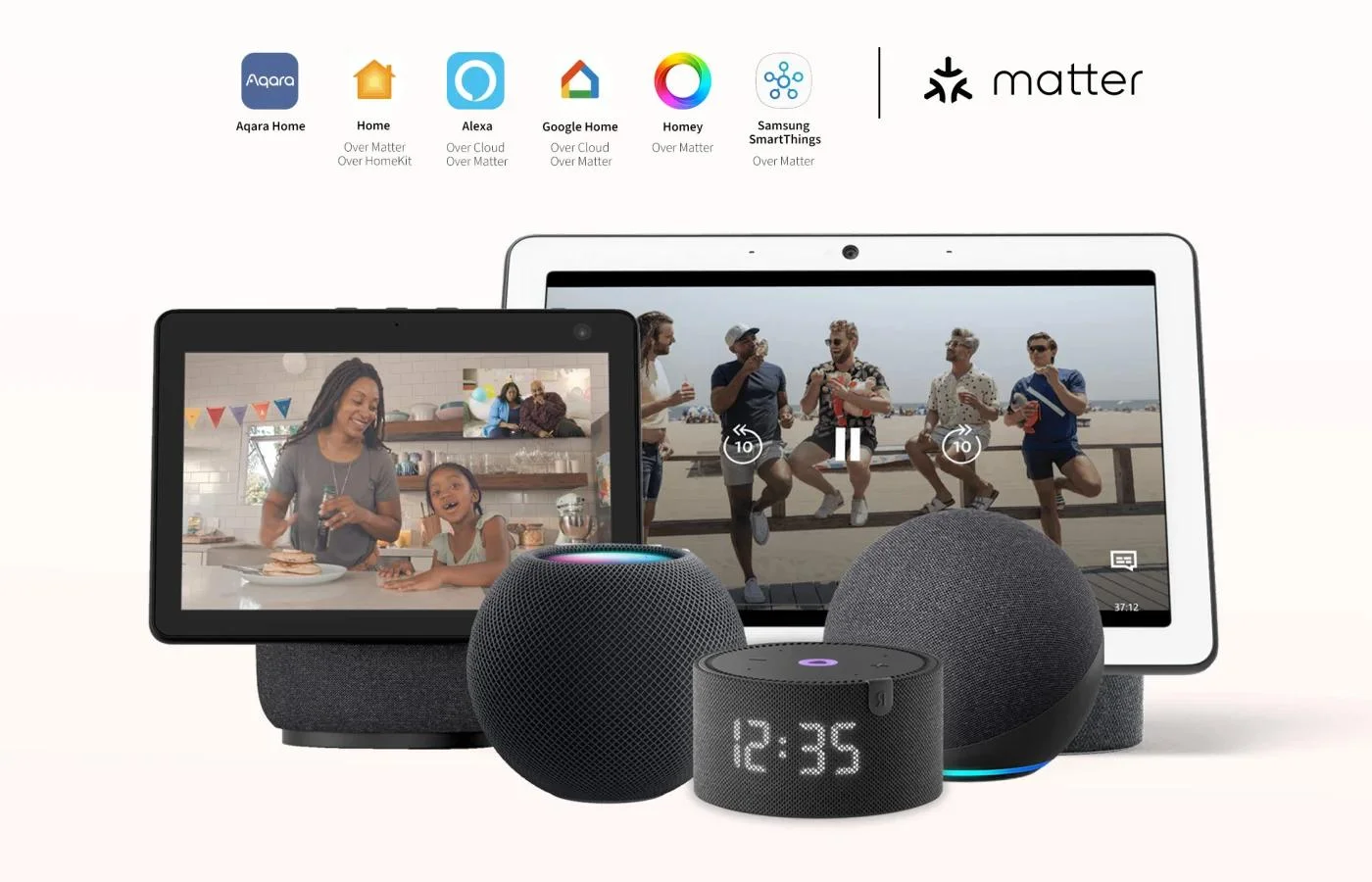 Aqara Wall Outlet H2 EU | Gniazdko elektryczne | Zigbee 3.0, Matter