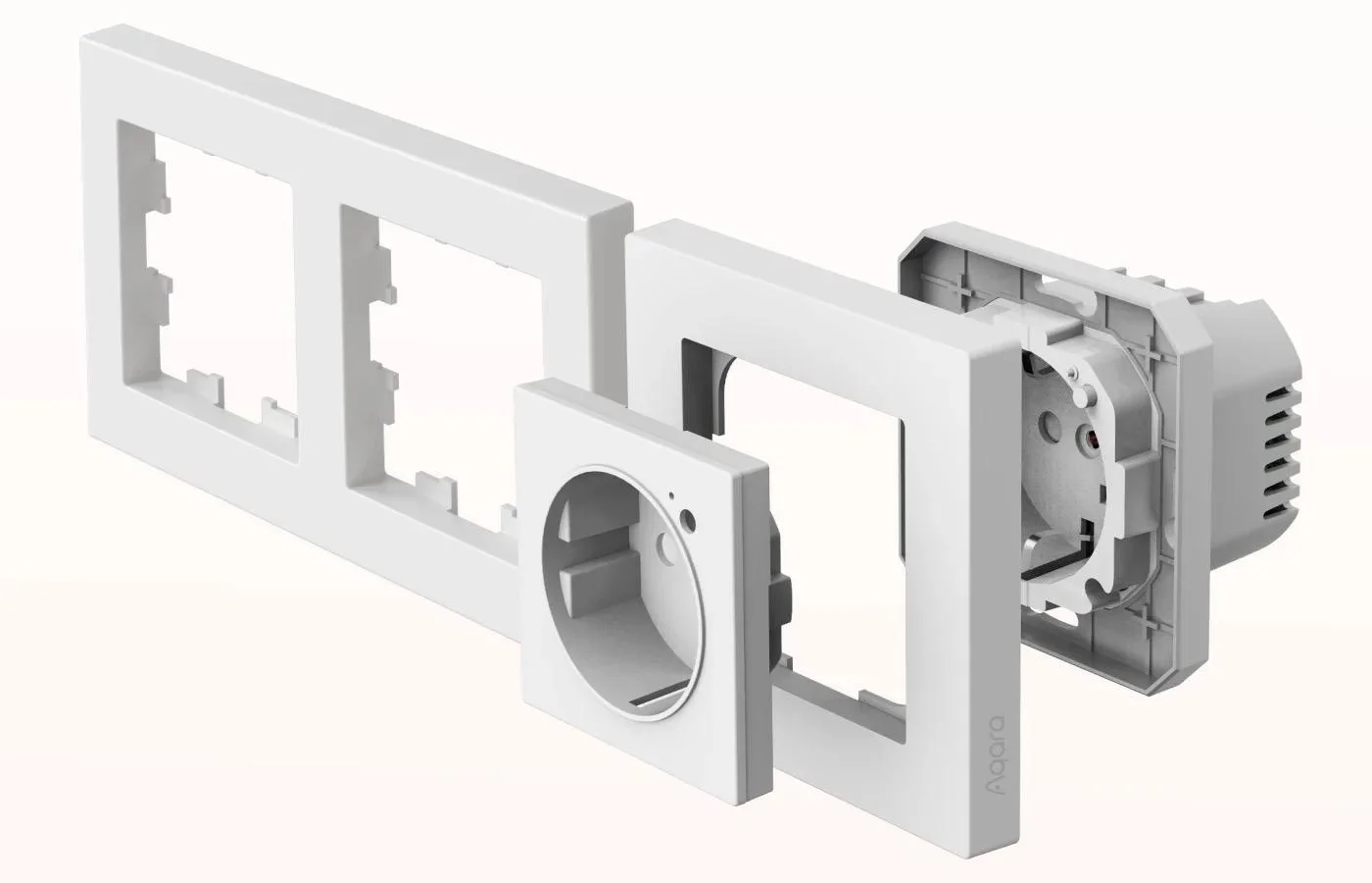 Aqara Wall Outlet H2 EU | Gniazdko elektryczne | Zigbee 3.0, Matter