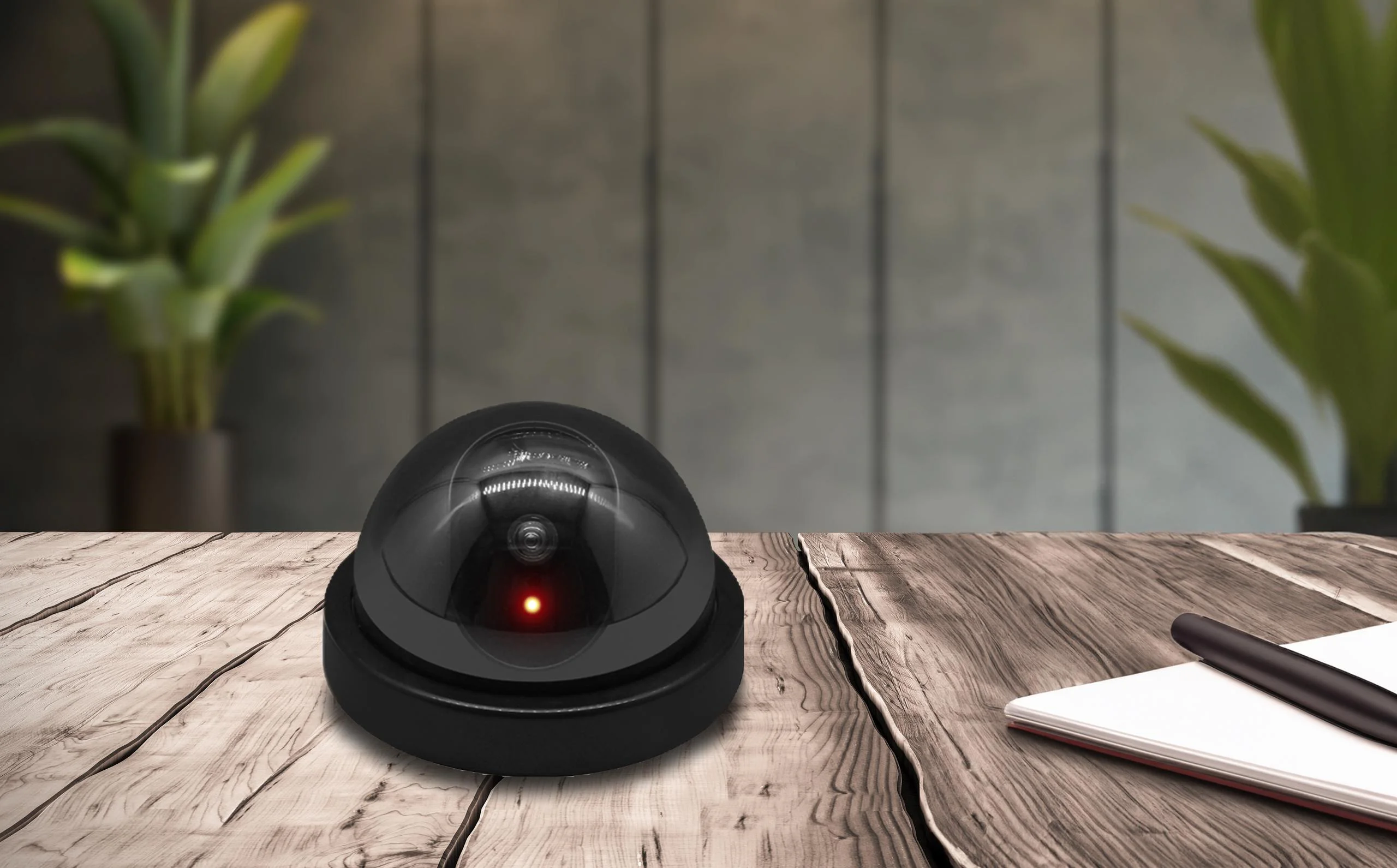 Atrapa kamery kopułka czarna AT-2D-B