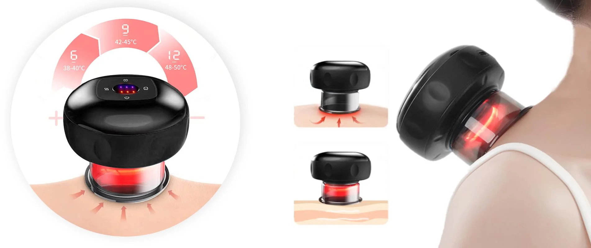 Bańka chińska elektroniczna Humanas BB01 - czarna