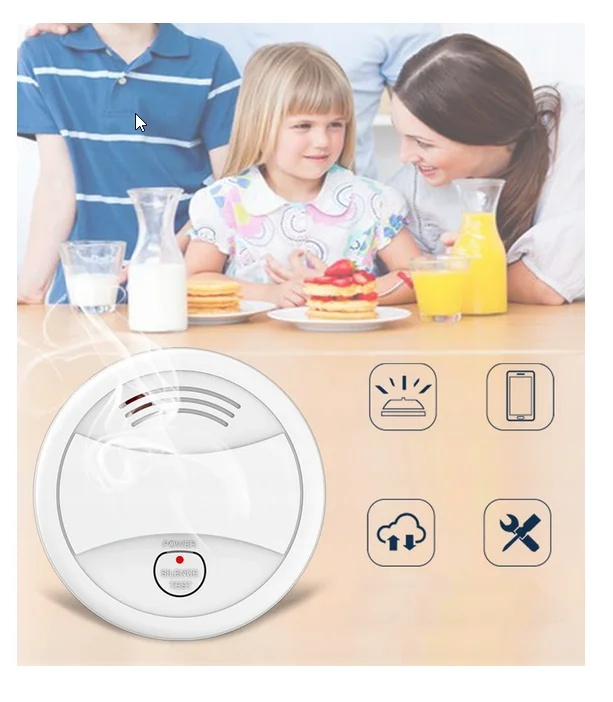 Bezprzewodowy Czujnik detektor DYMU TUYA WIFI