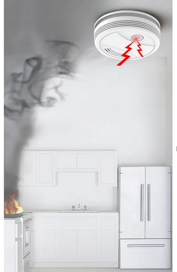 Bezprzewodowy Czujnik detektor DYMU TUYA WIFI