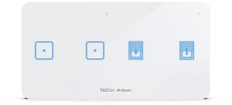 Bezprzewodowy dwupolowy włącznik światła i rolet biały WSZ-22P Tech Sterowniki