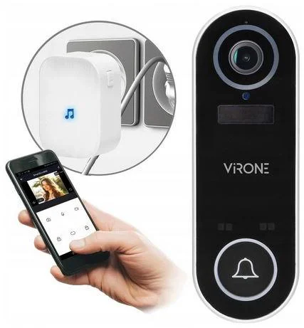 bezprzewodowy dzwonek z kamera wi fi tuya virone vdb 1 8bd3285df6bc48e2baf79714b80b4578