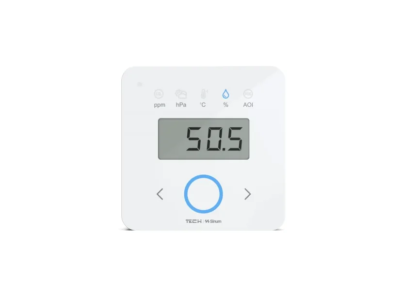 Bezprzewodowy multiczujnik z wyswietlaczem biały MC-02 Tech Sterowniki