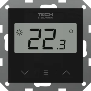 bezprzewodowy regulator pokojowy czarny f 8z tech sterowniki 1f702296a2d54a679ab01491dc4b0615