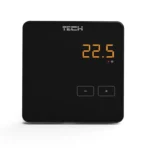 bezprzewodowy regulator pokojowy czarny r 8z tech sterowniki d6e8243a81204e638733715bd0d93885