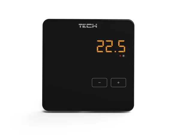 bezprzewodowy regulator pokojowy czarny r 8z tech sterowniki d6e8243a81204e638733715bd0d93885