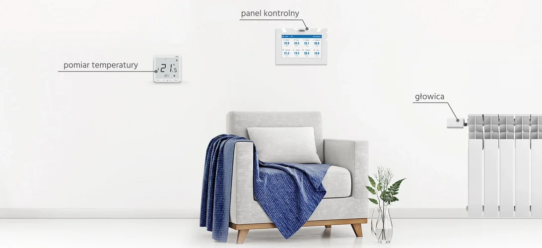 Bezprzewodowy siłownik elektryczny biały G-X Tech Sterowniki