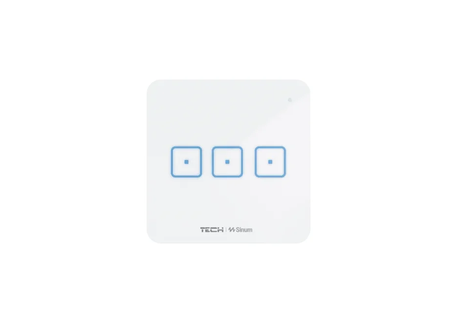 Bezprzewodowy włącznik trójpolowy czarny WS-03 Tech Sterowniki