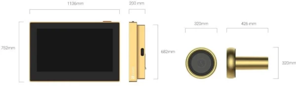 bezprzewodowy wizjer do drzwi ezviz hp2 zoty eb279e9db86f4f91a7c9fabfdc05cc63