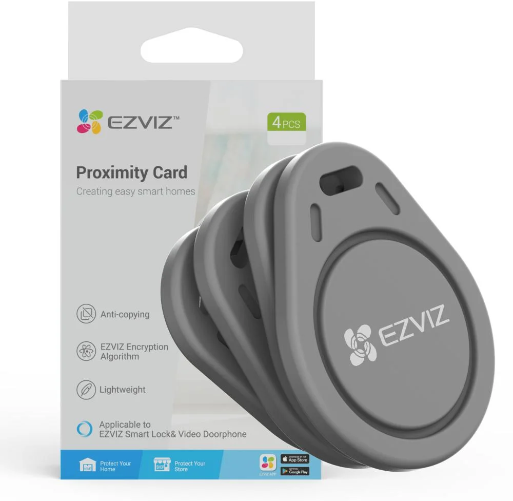 Breloki zbliżeniowe EZVIZ CS-DL-IC-CPU-R200 - nie tylko wygodne narzędzie do kontroli dostępu, ale także gwarancja skutecznej ochrony i bezpieczeństwa Twojego i Twojej posesji!