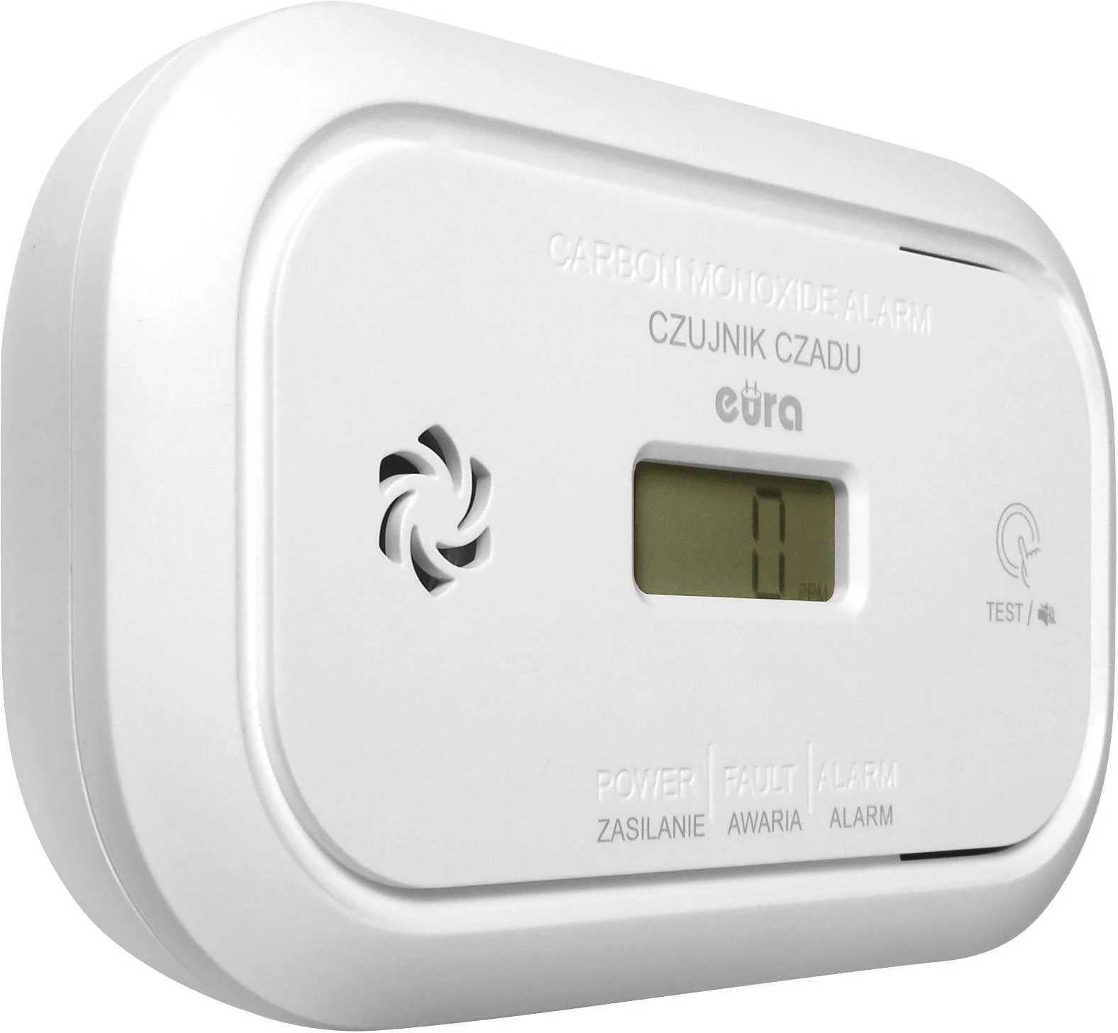 Czujnik czadu CD-71A2v6300/B | Alarm tlenku węgla z wyświetlaczem LCD, 6 lat gwarancji