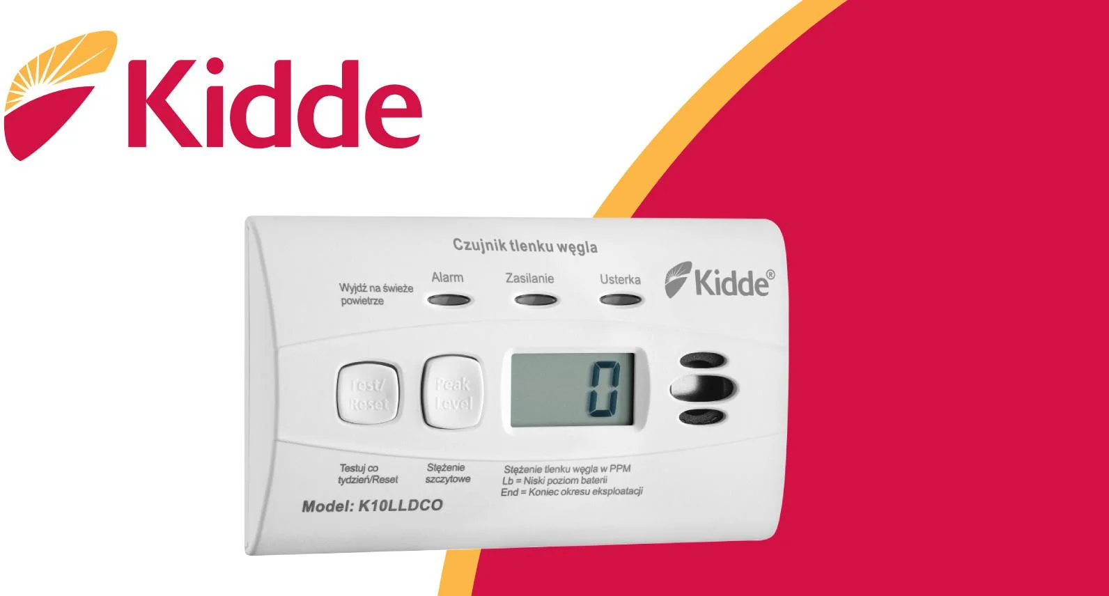 DETEKTOR TLENKU WĘGLA Kidde K10LLDCO - gdzie najlepiej go zamontować?
