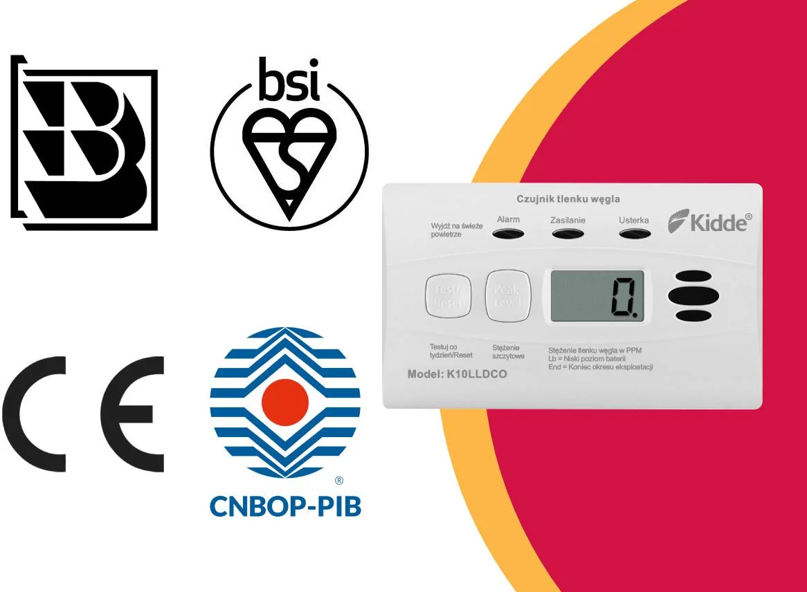 BĄDŹ BEZPIECZNY! Wybierz czujnik czadu posiadający wszystkie niezbędne i wymagane certyfikaty!