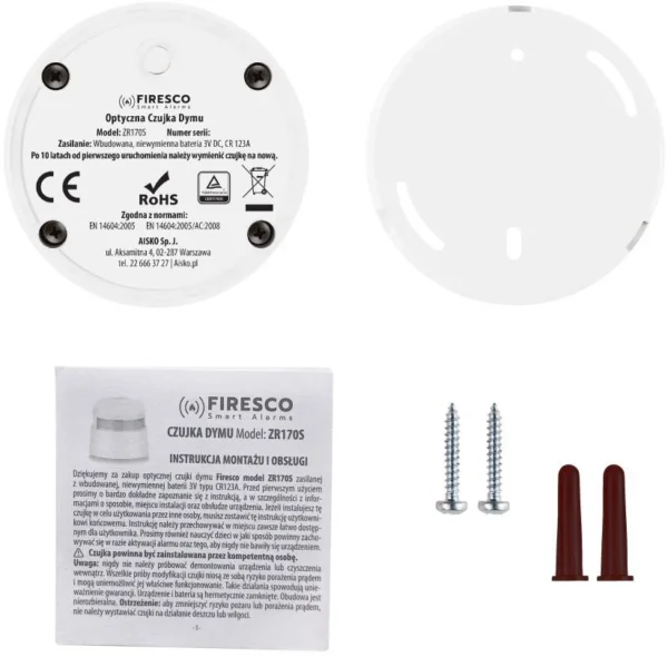 czujnik dymu firesco zr170s 0a2bb165953f4a51be3cfbc6fb328d73