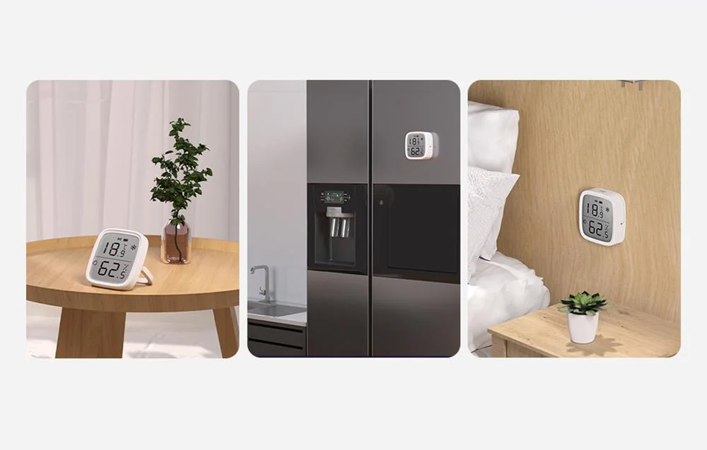 Inteligentny czujnik temperatury i wilgotności z wyświetlaczem LCD Sonoff SNZB-02D - 3 metody montażu