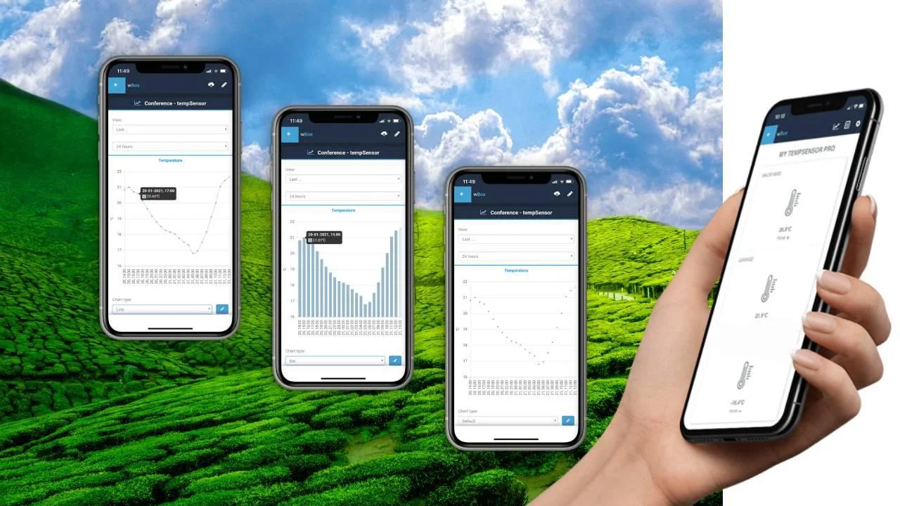 BleBox tempSensor PRO v2 - sam wybierasz, jaki wykres najlepiej pokazuje temperaturę!