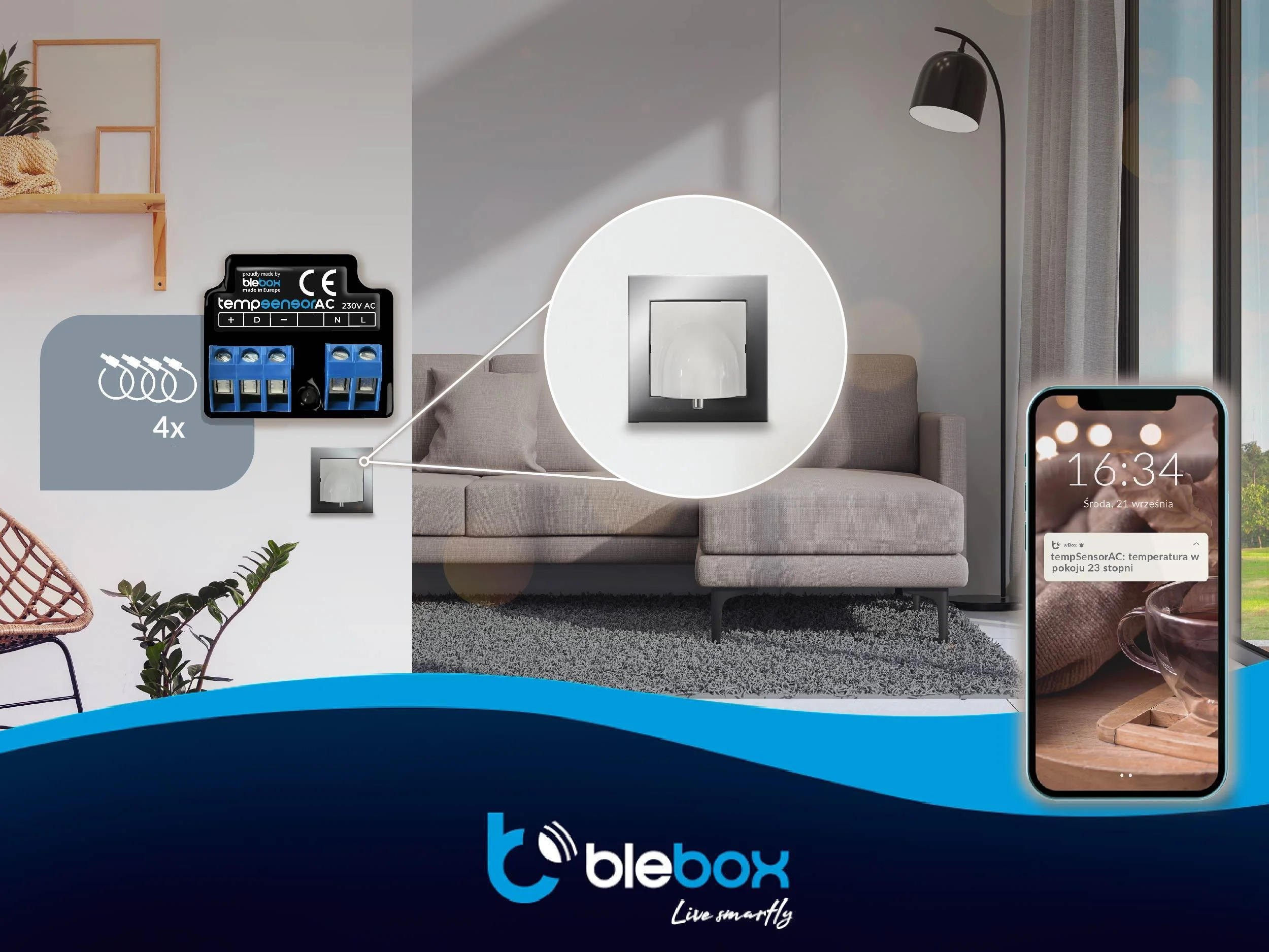 Czujnik temperatury tempsensorac v2 Blebox