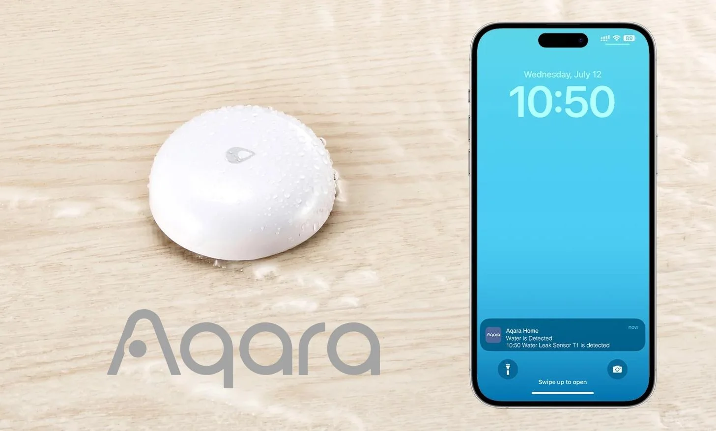 Czujnik wycieku wody Aqara T1 - stała ochrona Twojego dobytku z wydajnym systemem alarmów i powiadomień