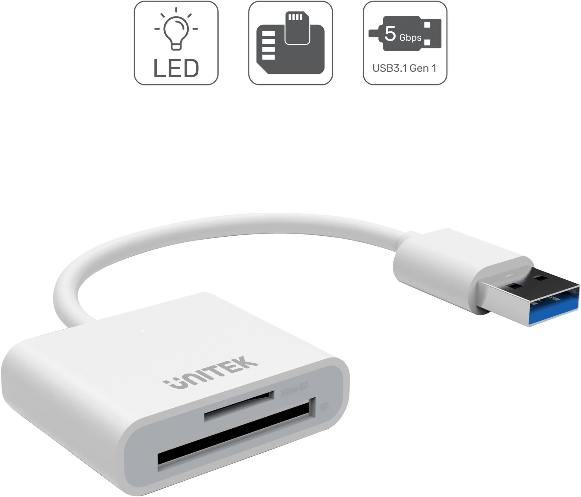 Czytnik kart Unitek Y-9321 SD/microSD USB 3.0 